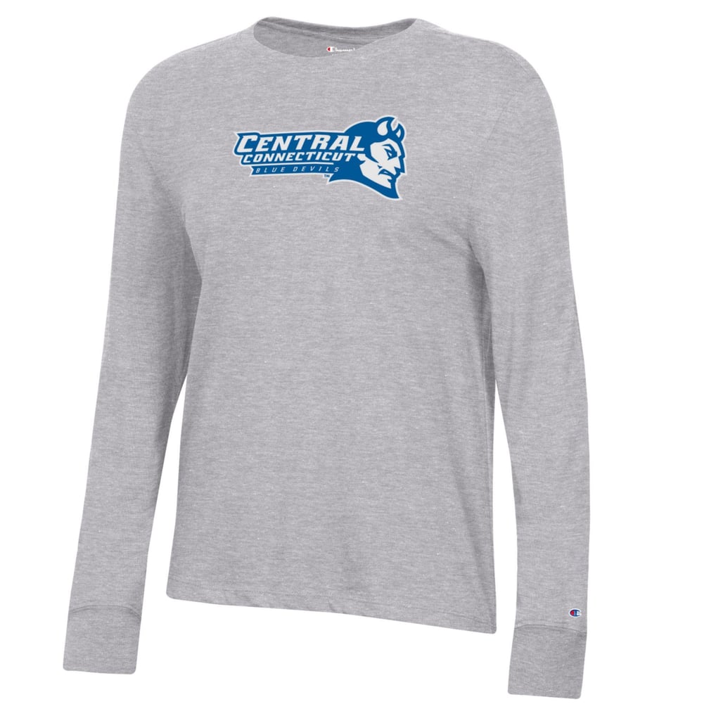  Central Connecticut State Blue Devils Champion Women's Core Long Sleeve T-Shirt - Gray
